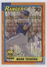 2021 All-Star Rookie Cup Base Image Orange Holofractor 6/25 Mark Teixeira 0xg6