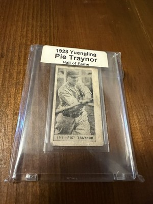 PIE TRAYNOR 1928 F50 Yuengling's Ice Cream PITTSBURGH PIRATES HOF