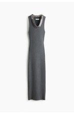 Stella McCartney X H&M chain-detail ribbed dress Size S