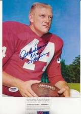 ~JOHN DAVID CROW 1957 Heisman TEXAS A&M SIGNED 8X10 Photo PSA/DNA Certified~