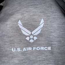 US Air Force Short Sleeve T-Shirt Soffe Made in USA Reflective Gray 3XL USAF