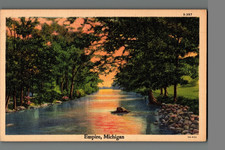 POSTCARD EMPIRE MICHIGAN - POSTMARKED IN EMPIRE MICHIGAN