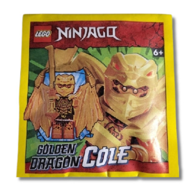LEGO  NINJAGO  892304 Golden Dragon Cole Paper Bag njo0781 Neu