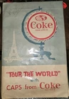 Vtg 1962 Coke - Tour the World Bottle Cap Collection Album Complete!! In Plastic