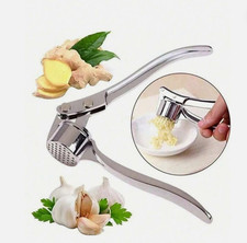 Heavy Duty Stainless Steel Garlic Press Crusher Squeezer Removable Kitchen Tool