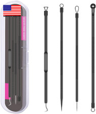 Blackhead Remover Pimple Popper Tool Kit 4 Pcs Acne Comedone Zit Blackhead Extra