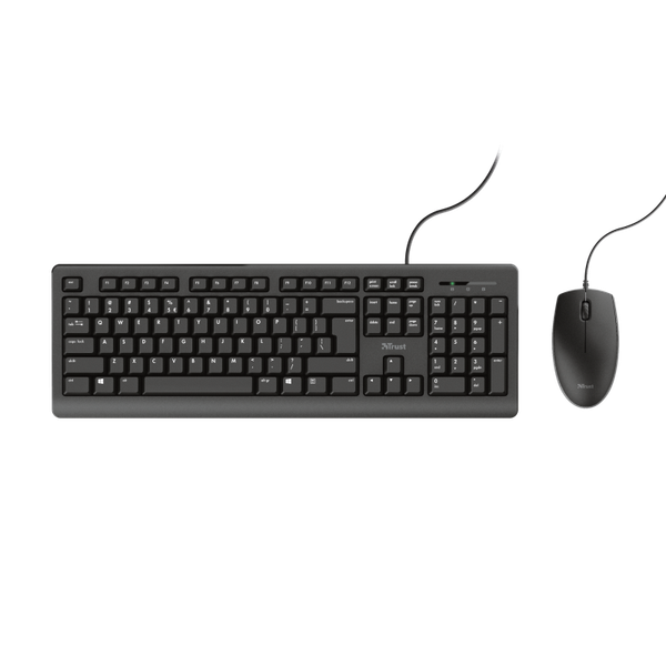 Trust Primo Tastatur & Maus Set, Kabelgebunden, Deutsches Qwertz-Layout, FlüSsig-image