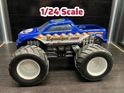 2004 Vintage Mattel Monster Jam 1/24 Equalizer Oil Monster Truck Diecast Car.