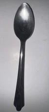 ECKO EKS7 CHEVRON PATTERN STAINLESS FLATWARE GRAPEFRUIT SERRATED SPOON