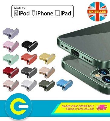  Metall Ladegerät Port Dock Staubabdeckung Kappe für iPhone 14 13 12 11 XS XR 8 7 6S 6 SE
