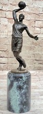 Famous NBA Memorabilia Basketball Player Trophy Bronze Sculpture Figurine Decor
