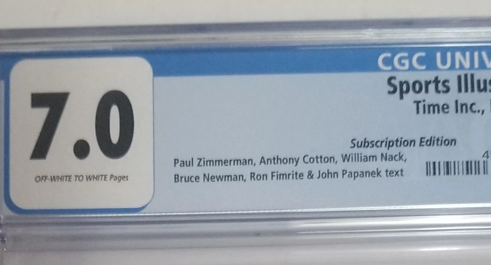 LARRY BIRD 1981 CGC GRADED 7.0 Sports Illustrated Nov 9 Subscription w/label - Image 3 of 4