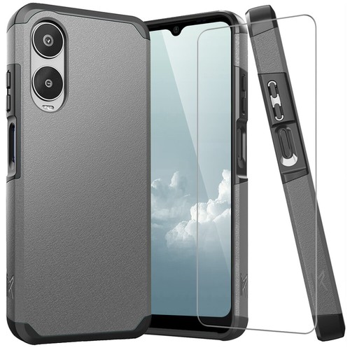 For AT&T Verge (SL219A) Phone Case Dual Layer Hard Hybrid Cover +Tempered Glass - Picture 32 of 36