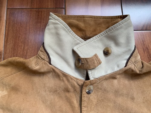 Herren Gimo’s Wildleder Jacke Mantel Hemd Vintage! GiMOS