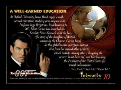 1997 Inkworks James Bond 10 Inga Bergstrom Cecilie Thomsen BXCP11