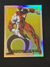 2024 Marvel Masterpieces ‘92 Platinum Weapon Omega Rainbow #96