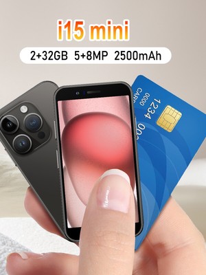 I15 Mini Android Smartphone 32GB Entsperrte Dual SIM Ohne Vertrag Handy 2,0 Zoll