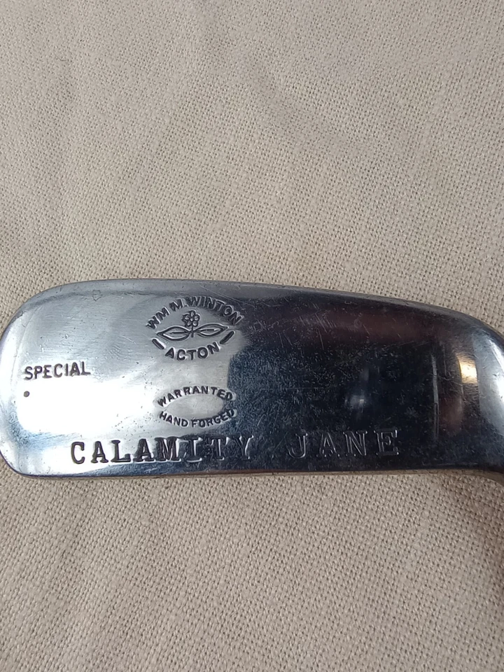WM M Winton Acton Special Calamity Jane réplica putter eixo de madeira forjado à mão destro - Imagem 3 de 4