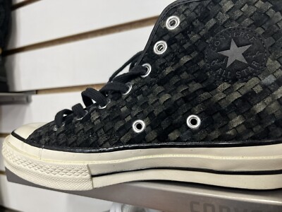 VINTAGE CONVERSE ALL STAR 70 - 151244C HI BLACK/ BLACK WHITE LEATH