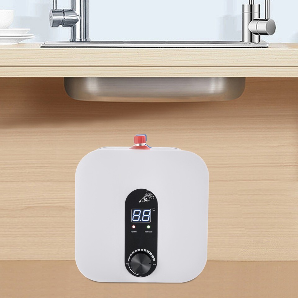 8L Instant Water Heater Mini Electric Under Sink Hot Water Device for