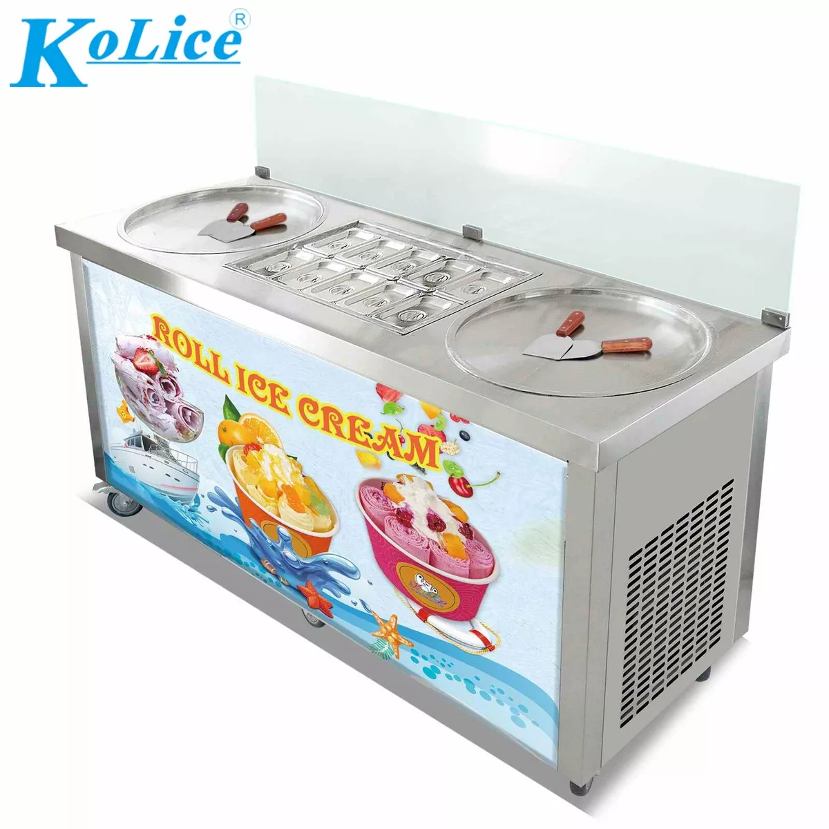 Fried Ice Cream Pan Machine - Embraco Roll Ice Cream Machine