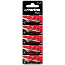 Knopfzelle AG2-LR59-LR726-196-396 Uhrenbatterie Alkaline von Camelion
