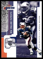 2001 Fleer Game Time #7 Kevin Faulk NRMT or Better