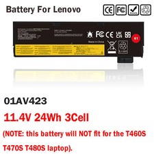 01AV423 Battery For Lenovo ThinkPad T470 T480 T570 P51S P52S A475 A485 01AV424