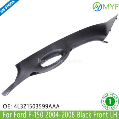 Front LH A-Pillar Interior Trim w/ Assist Handle For Ford F-150 2004-2008 Black