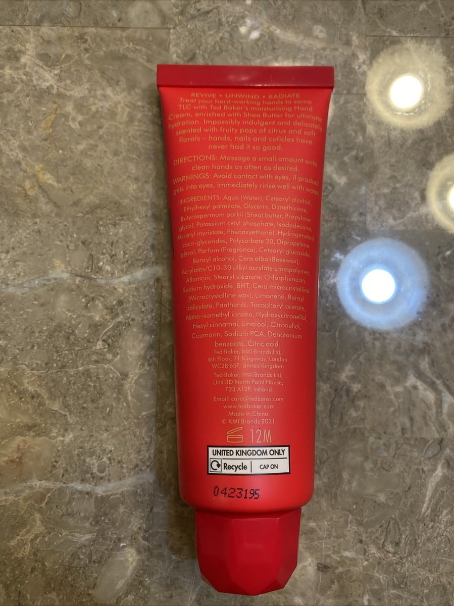 Ted Baker Raspberry & Orange Blossom Hand Cream 4.2 Fl Oz UK