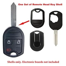 AKS Keys Remote Head Key Fob 3 Button Case Shell Compatible with Ford