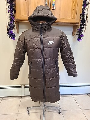 Nike Therma-FIT Repel Puffer Coat Parka Brown DX1798-237 Womens