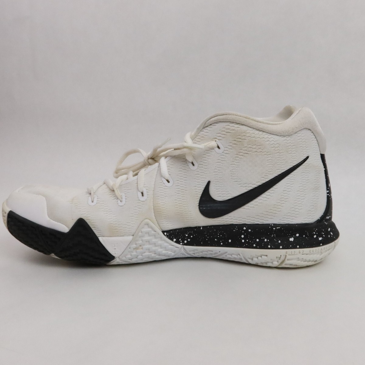 Nike Kyrie 4 Oreo Sneakers Shoes Black White Mens Size 8 Basketball AV2296-001 Nike Kyrie 4 IV TB OREO Black White Grey CEMENT Jordan Retro  main image 4