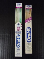 Vtg 1993 Oral B Straight 35 Soft Indicator Bristles Toothbrushs Translucent NOS