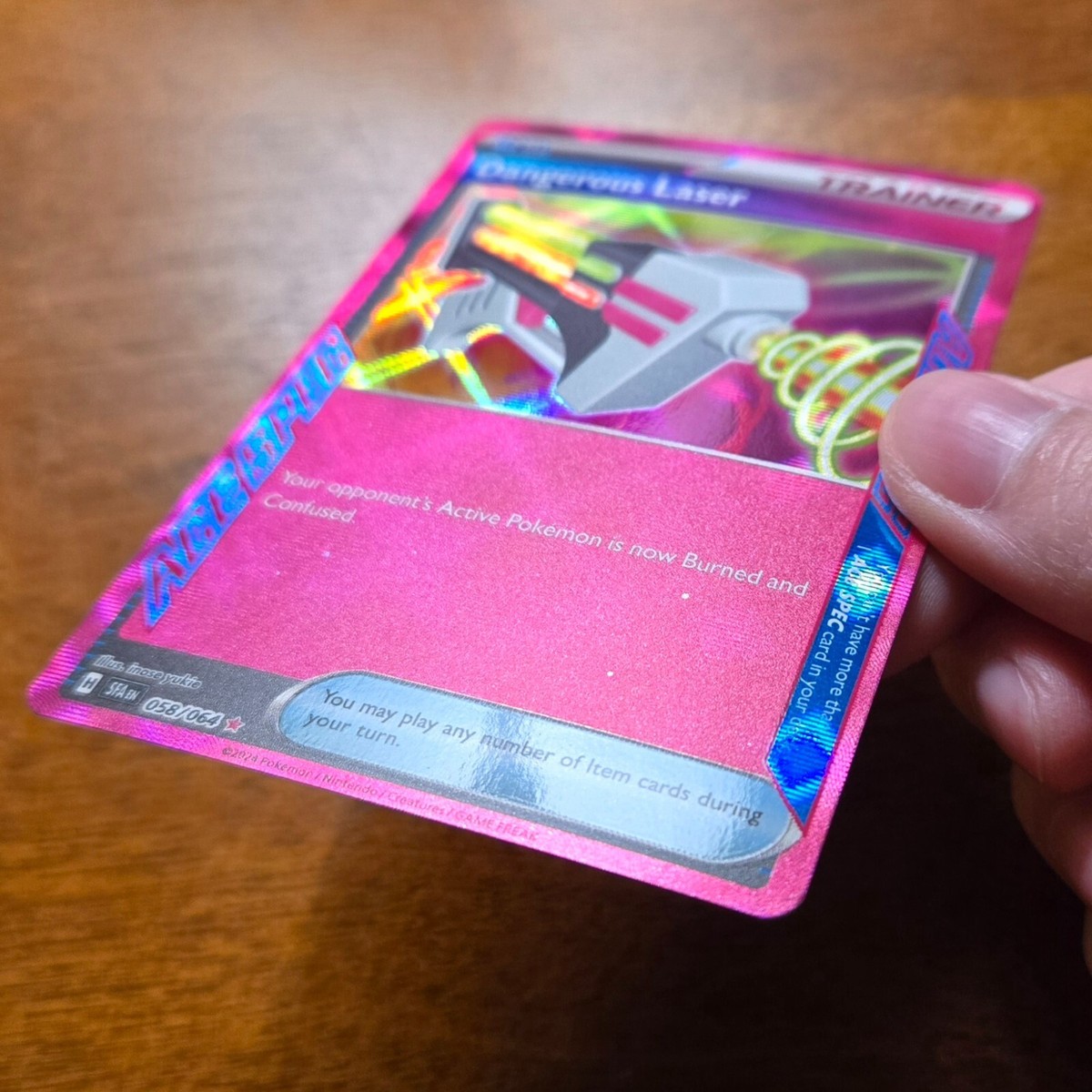 ERROR CARD* - Dangerous Laser 058/064 - ACE SPEC Holo Misprint