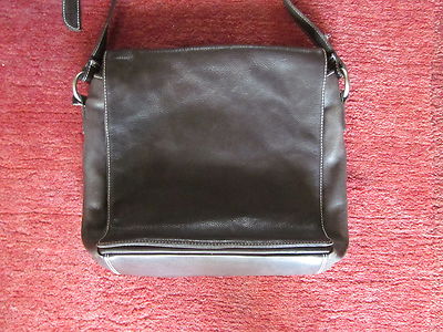 Merlin Tasche Umhängetasche dunkelbraun