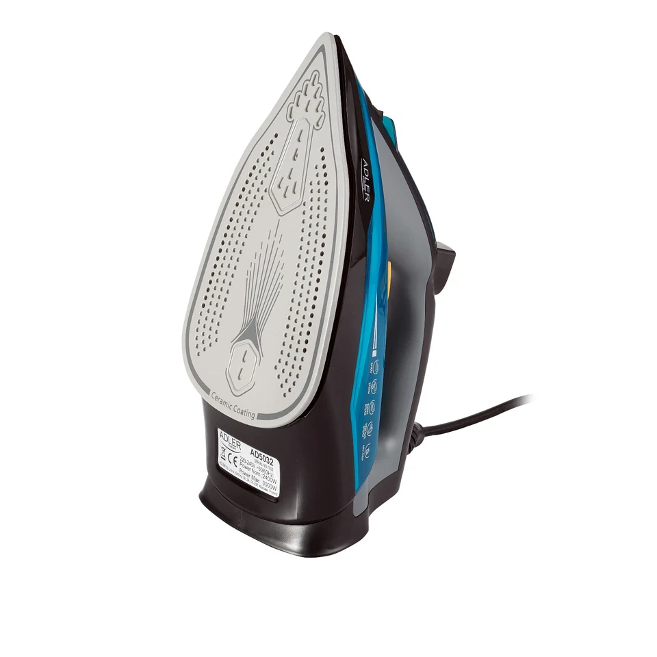 Ferro da Stiro a Vapore Continuo Verticale 3000W Steam Iron piastra ceramica - Immagine 3 di 4