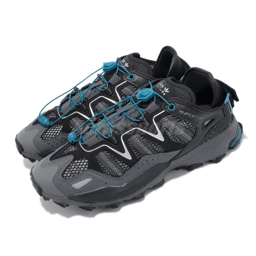 adidas Originals Hyperturf Grey Black Blue Men Casual Outdoors Shoes FZ6579