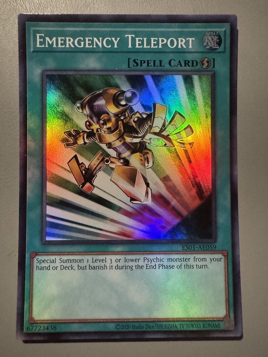 YUGIOH EMERGENCY TELEPORT (SPELL) ASIA ENGLISH EDITION ES01-AE059