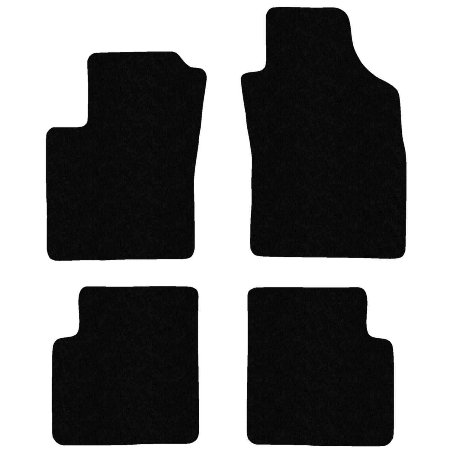 Tapis de sol bleu mat FI12-1 en moquette velours auto pour Fiat Panda II 2003-2012