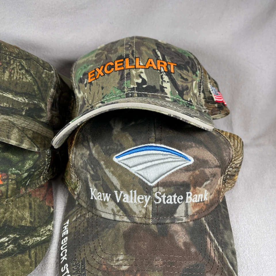 4 gorras camufladas para hombre talla única verde gorra con tirantes roble musgo caza al aire libre Foto 3 de 4