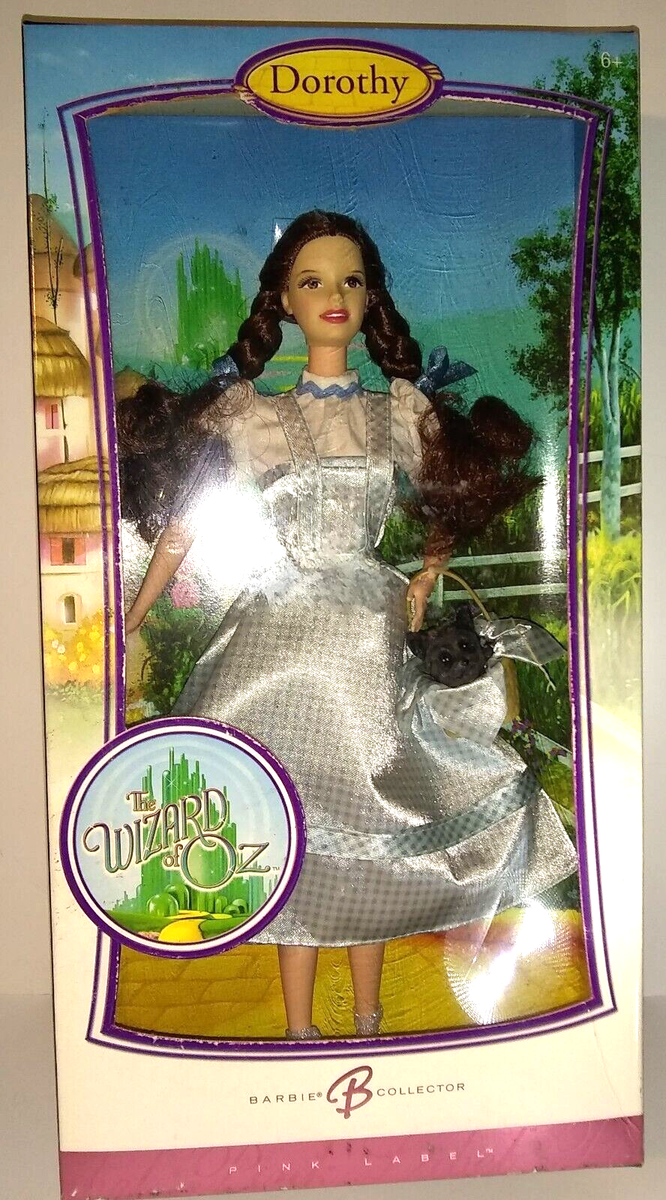 The Wizard of Oz Dorothy Barbie Pet Toto Pink Label Doll