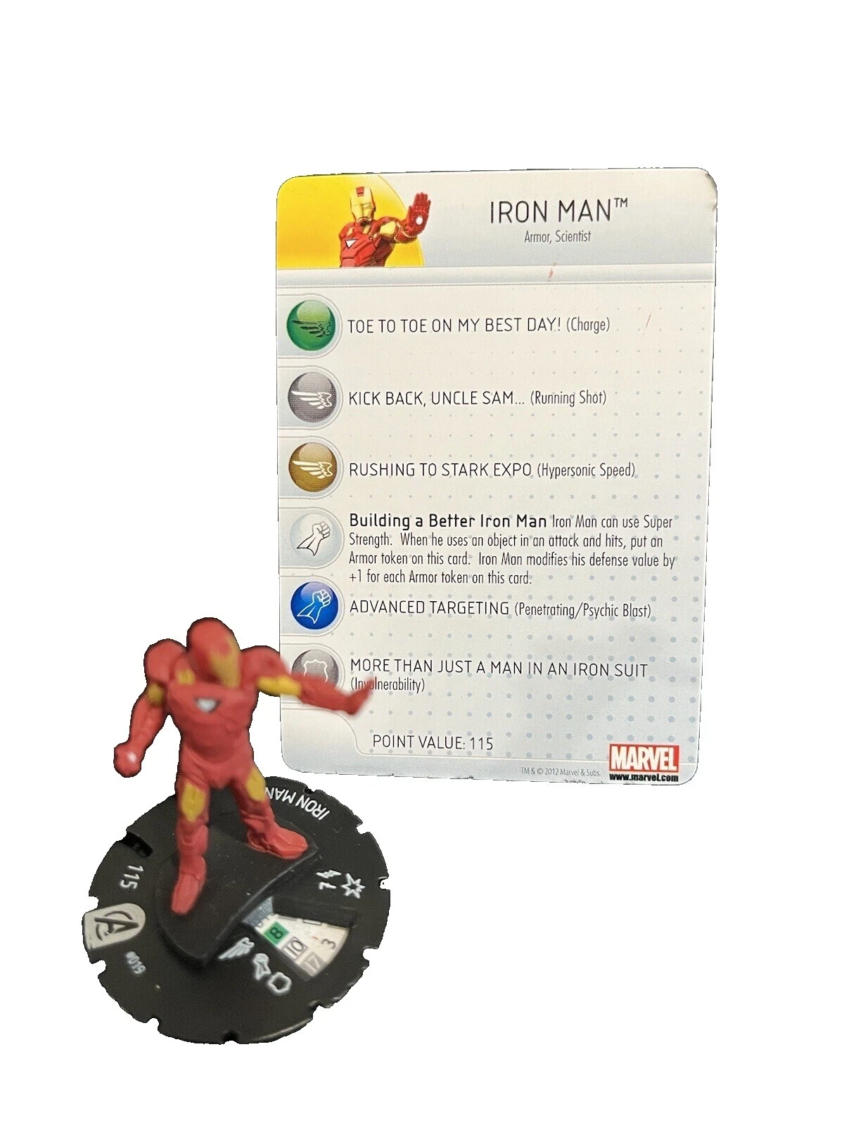 Iron Man Rare HeroClix War Games