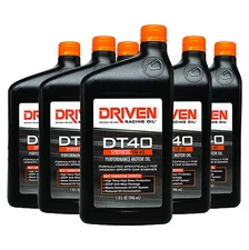 Driven Motor Oil - DT40 Racing Oil - High Zinc - 5W40 - Synthetic - 6qt - 02406
