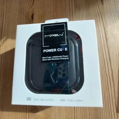MIPOW Power Cube Power Bank Wireless Charging schwarz NEU in Originalverpackung
