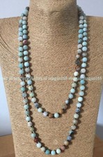 6/8/10mm Natural Multicolor Amazonite Round Gemstone Beads Necklace 36-100''