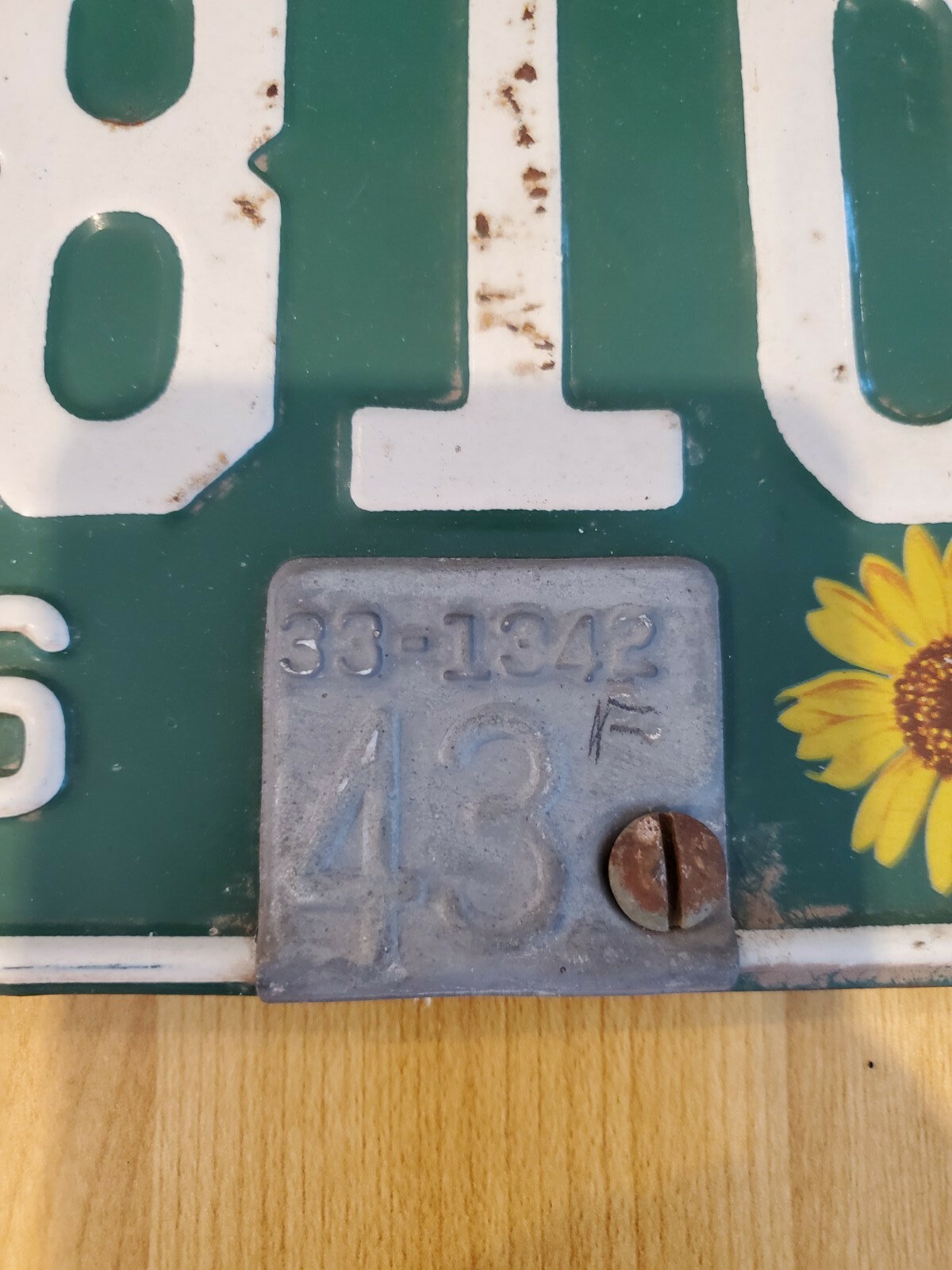 Vintage Original 194243 Kansas Sunflower License Plate Matching Set eBay