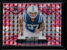 2024 Panini Mosaic Laiatu Latu #290 Camo Pink Prizm RC NFL Debut Colts