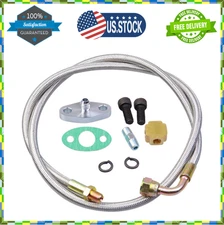 Turbo Oil Feed Line Kit 4AN 41'' 90 Degree for T3 T4 T60 T61 T70 Turbocharger