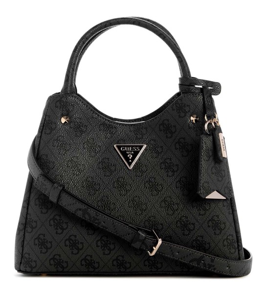 Guess Meridian II Girlfriend Carryall S Handtasche Tasche Coal Logo Neu-image